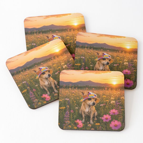 Item preview, Chihuahua in a field of flowers designed and sold by Animal Passion Designs.