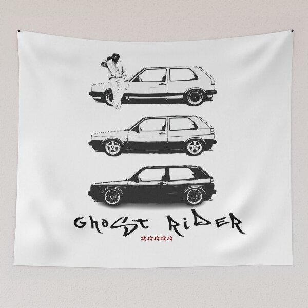 Item preview, Retro Hatchback Streetwear Car Illustration designed and sold by thundergearshop.