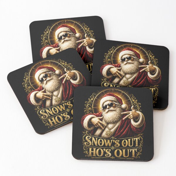 Item preview, Snow’s Out Ho’s Out Gangsta Santa Holiday Humor designed and sold by Victor Shadehorn.