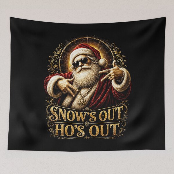 Item preview, Snow’s Out Ho’s Out Gangsta Santa Holiday Humor designed and sold by Victor Shadehorn.