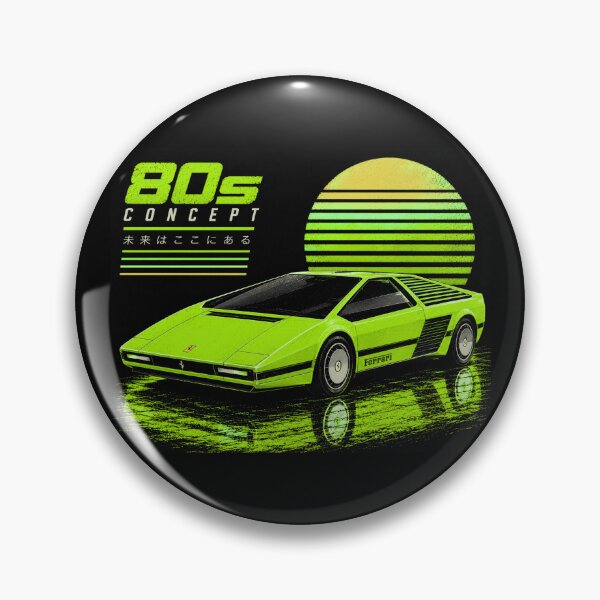 Item preview, 80s Retro Futuristic Concept Car Neon Synthwave Design designed and sold by TEEJAMBOREE.