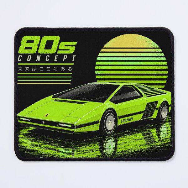 Item preview, 80s Retro Futuristic Concept Car Neon Synthwave Design designed and sold by TEEJAMBOREE.