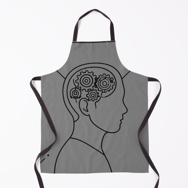 Item preview, Minimalist Anxiety Line Art Gears Mental Health Modern designed and sold by Arobinoz.