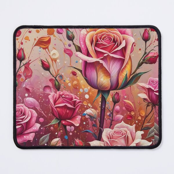 Item preview, Gorgeous Rose &Peony Digital Background designed and sold by Beyond The Canvas.