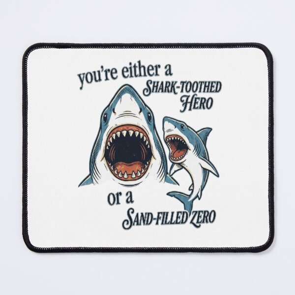 Item preview, Shark-Toothed Hero Funny Shark Quote Graphic designed and sold by My-Hoodies.