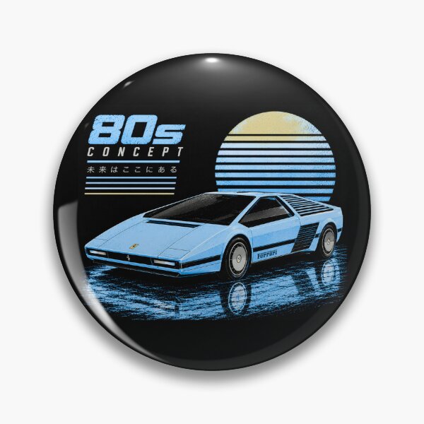 Item preview, 80s Retro Futuristic Concept Car Neon Synthwave Design designed and sold by TEEJAMBOREE.