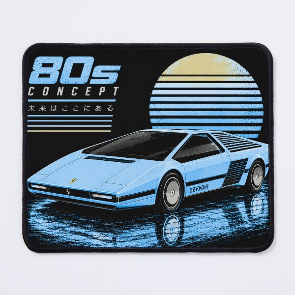 Item preview, 80s Retro Futuristic Concept Car Neon Synthwave Design designed and sold by TEEJAMBOREE.