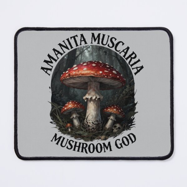 Item preview, Amanita Muscaria Mushroom God Fantasy Art T-Shirt Design designed and sold by GoGreenlove.