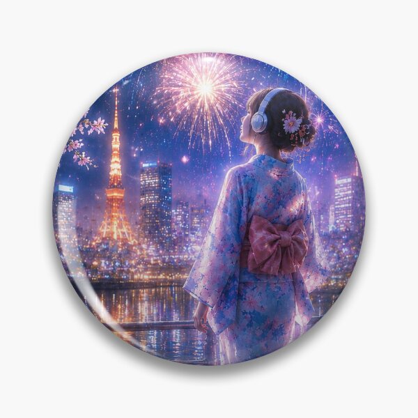 Item preview, Neo Edo Hanabi | Cherry Blossom Night designed and sold by Neo Edo Studio.