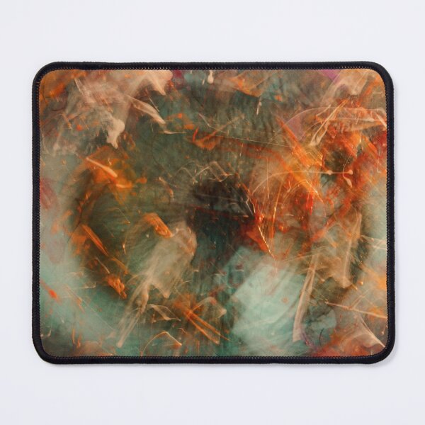 Item preview, Cosmic Cave Nebula — Teal and Rust Abstract Space Art designed and sold by BuckaBaby.