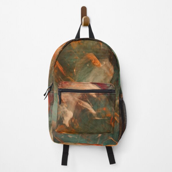 Item preview, Cosmic Cave Nebula — Teal and Rust Abstract Space Art designed and sold by BuckaBaby.