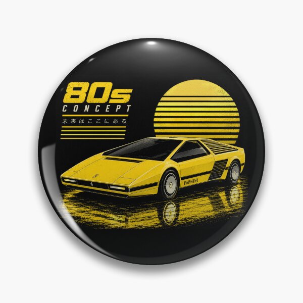 Item preview, 80s Retro Futuristic Concept Car Neon Synthwave Design designed and sold by TEEJAMBOREE.
