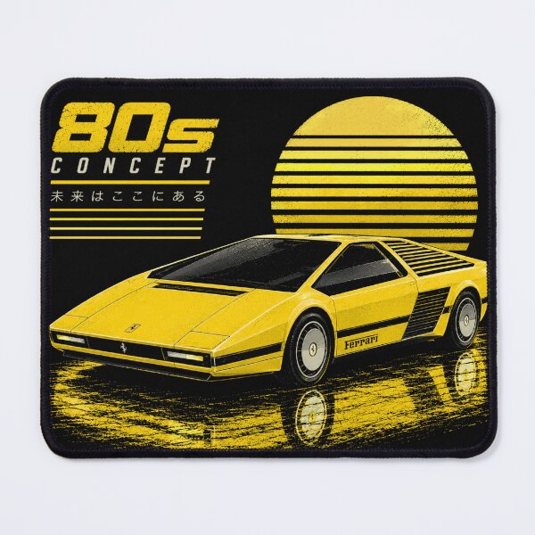 Item preview, 80s Retro Futuristic Concept Car Neon Synthwave Design designed and sold by TEEJAMBOREE.