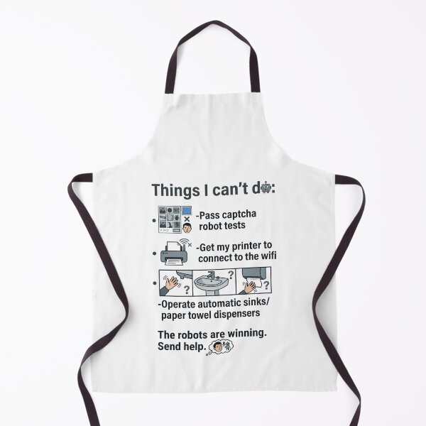 Item preview, Things I Can't Do Funny Meme | Robot vs Human Humor | Sarcastic Geek Gift Tee designed and sold by just-quotes.