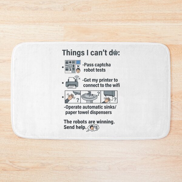 Item preview, Things I Can't Do Funny Meme | Robot vs Human Humor | Sarcastic Geek Gift Tee designed and sold by just-quotes.