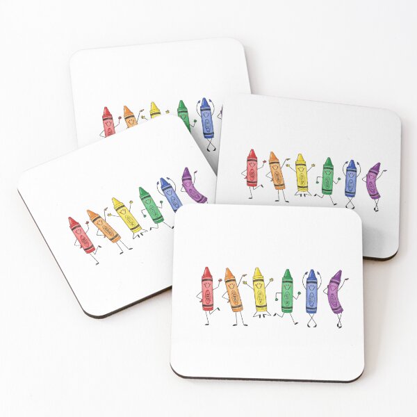 Item preview, Dancing Rainbow Crayons Preschool Doodles Back to School Teacher Kindergarten designed and sold by Thread&Fable.
