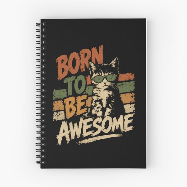 Item preview, Born To Be Awesome Cat Lover Kitten Owner Pet Parent designed and sold by JonesFlora2025.