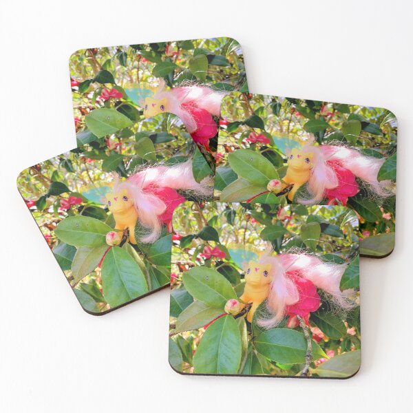 Item preview, Little Flitter Pony Among Pink Camellia Blossoms designed and sold by CelticValkyrie.