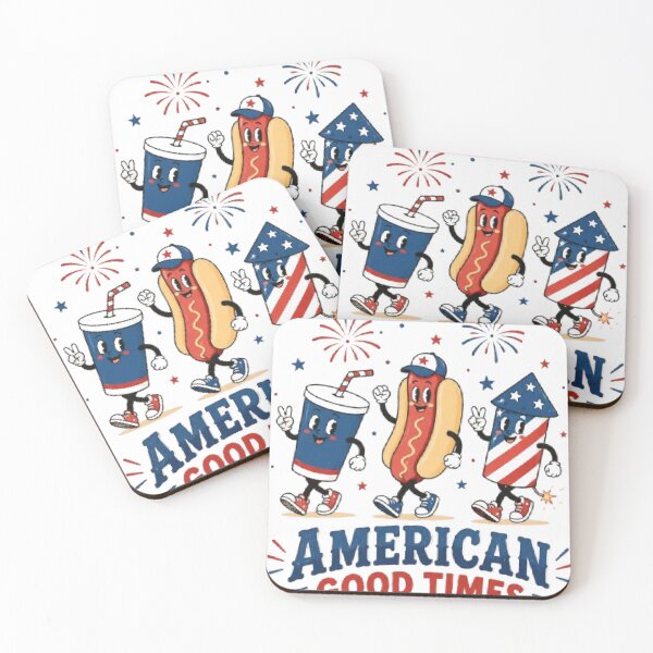 Item preview, American Good Times Cute Hot Dog Soda Fireworks Patriotic Design designed and sold by AveniaOficial.