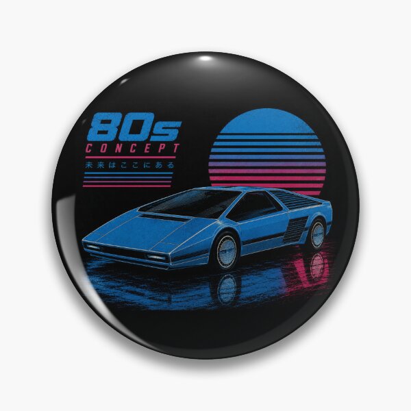 Item preview, 80s Retro Futuristic Concept Car Neon Synthwave Design designed and sold by TEEJAMBOREE.