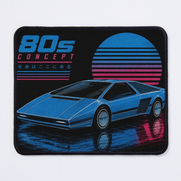 Item preview, 80s Retro Futuristic Concept Car Neon Synthwave Design designed and sold by TEEJAMBOREE.