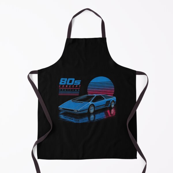 Item preview, 80s Retro Futuristic Concept Car Neon Synthwave Design designed and sold by TEEJAMBOREE.
