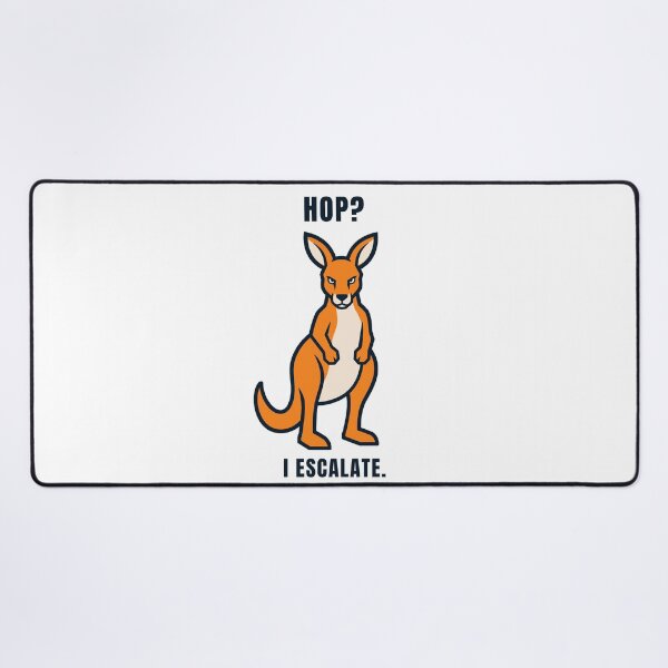 Item preview, Hop? I Escalate Funny Angry Kangaroo Shirt designed and sold by Lyfeinsights.