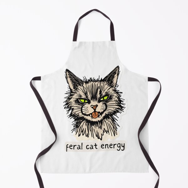 Item preview, Feral Cat Energy Sticker designed and sold by HappyDoodle11.