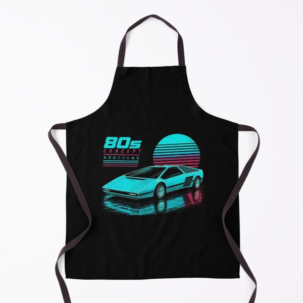 Item preview, 80s Retro Futuristic Concept Car Neon Synthwave Design designed and sold by TEEJAMBOREE.