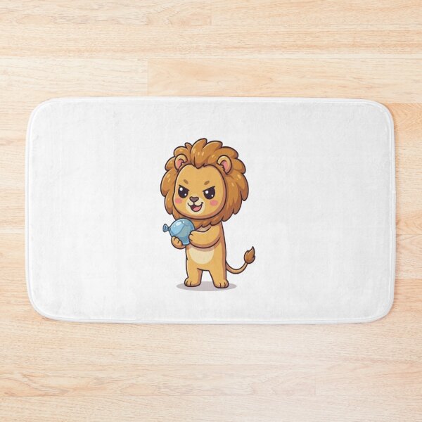 Item preview, Cute Lion Holding Water Balloon designed and sold by Ella_Sketch.