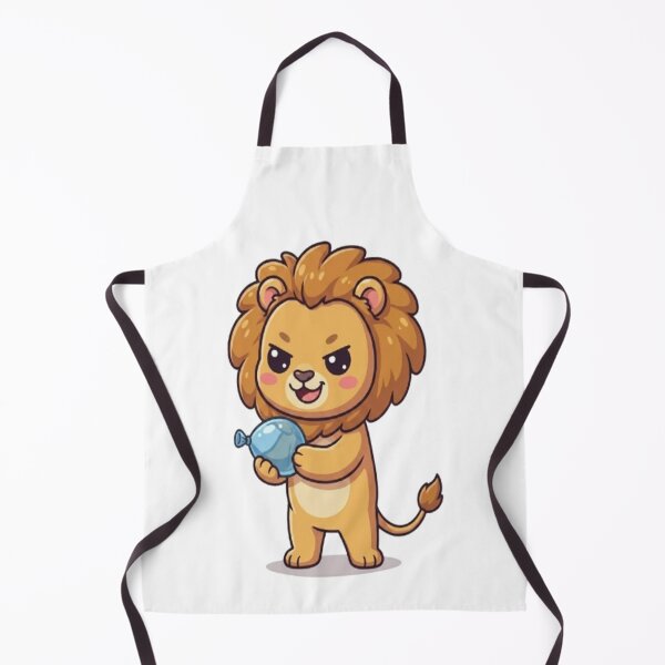 Item preview, Cute Lion Holding Water Balloon designed and sold by Ella_Sketch.