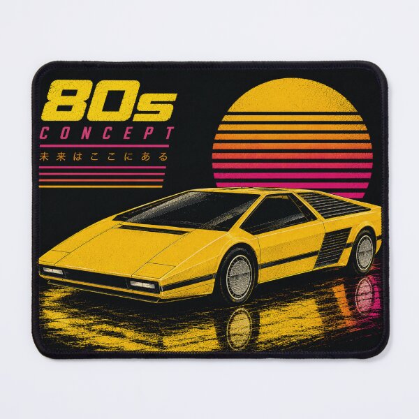 Item preview, 80s Retro Futuristic Concept Car Neon Synthwave Design designed and sold by TEEJAMBOREE.