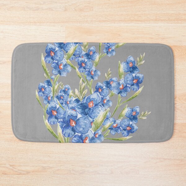 Item preview, Vibrant Blue Watercolor Floral Botanical Pattern designed and sold by Jyoti-Quotes.