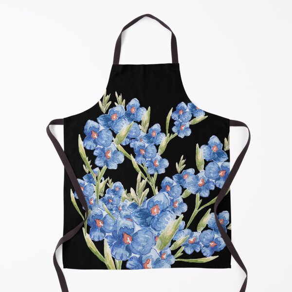 Item preview, Vibrant Blue Watercolor Floral Botanical Pattern designed and sold by Jyoti-Quotes.