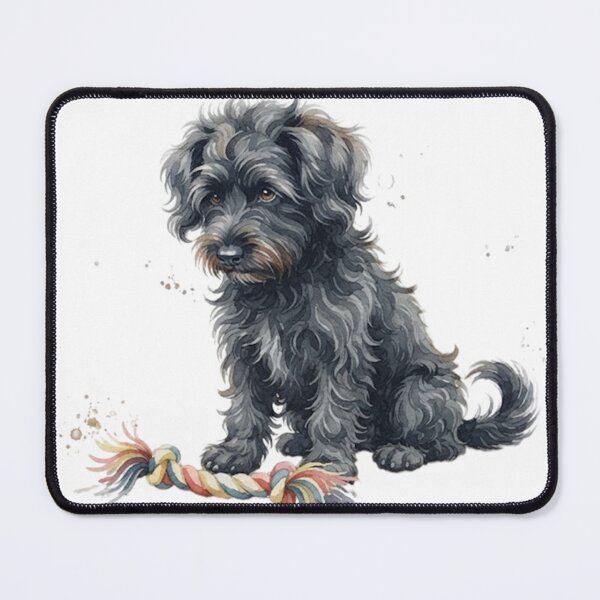 Item preview, Russian Terrier watercolor sitting designed and sold by TheMagicIcon.