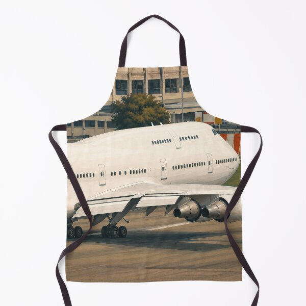 Item preview, Classic Jumbo Jet on Airport Taxiway Close-Up Illustration designed and sold by EMaviation_.