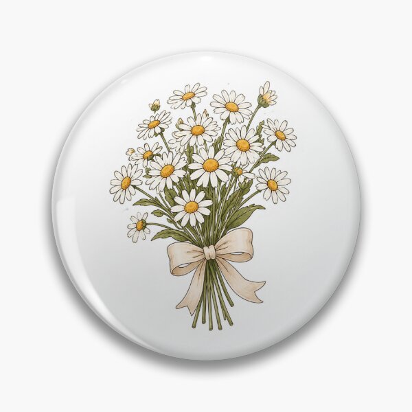 Item preview, Cute Daisy Bouquet Sticker designed and sold by PopStickerLab22.
