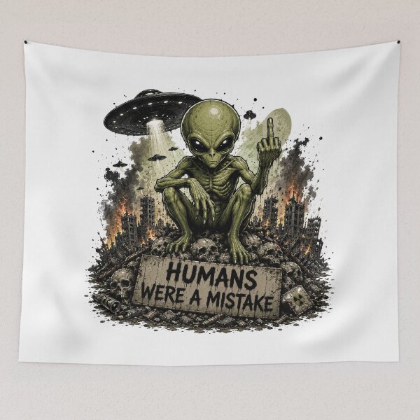 Item preview, HUMANS WERE A MISTAKE designed and sold by Brejko.
