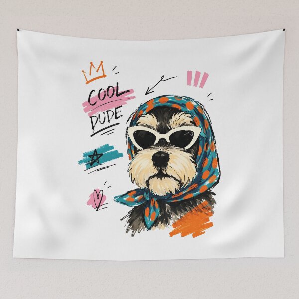 Item preview, Cool Dude Dog Sunglasses Scarf Stylish Art designed and sold by RamyGallery.