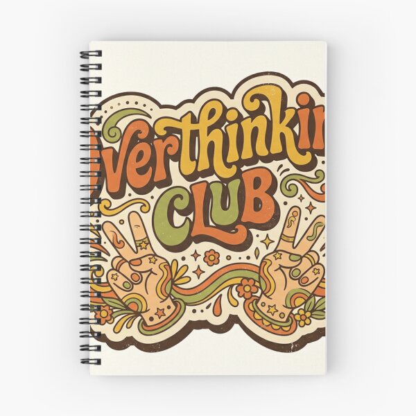 Item preview, Overthinking Club Retro 70s Groovy Funny Mental Health designed and sold by Arobinoz.