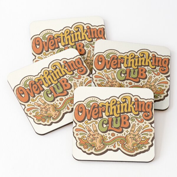 Item preview, Overthinking Club Retro 70s Groovy Funny Mental Health designed and sold by Arobinoz.