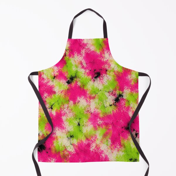 Item preview, Neon Bloom Burst – Vibrant Pink and Lime Abstract Pattern designed and sold by Ingorgia Studio.
