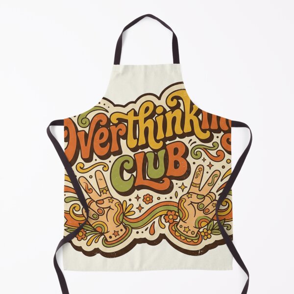Item preview, Overthinking Club Retro 70s Groovy Funny Mental Health designed and sold by Arobinoz.