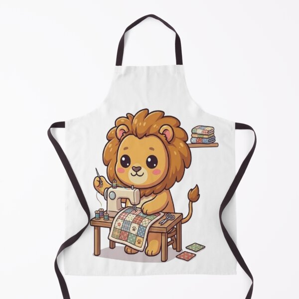 Item preview, Cute Lion Sewing Quilt Machine designed and sold by Ella_Sketch.