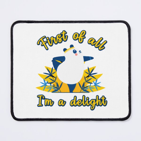 Item preview, First Of All I'm A Delight Panda Yoga Mindfulness designed and sold by JonesFlora2025.