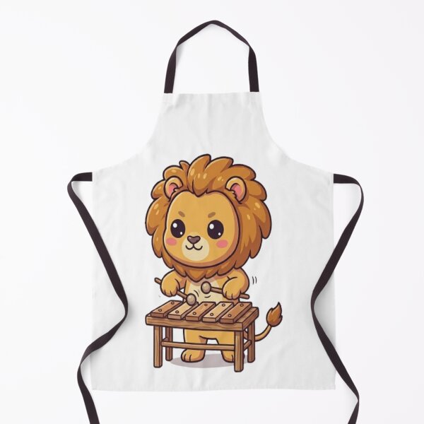 Item preview, Cute Lion Playing Xylophone Instrument designed and sold by Ella_Sketch.