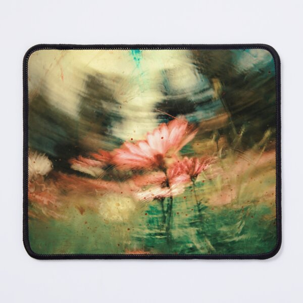 Item preview, Blurred Reflections — Abstract Green and Coral Motion Art designed and sold by BuckaBaby.