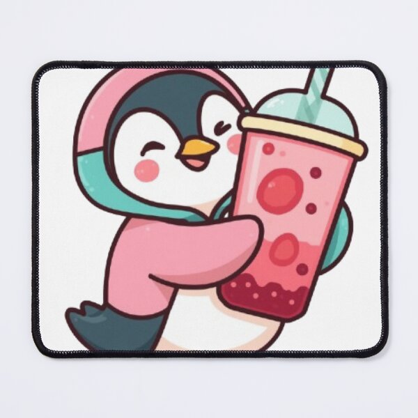Item preview, Kawaii Boba Penguin Sticker | Cute Chibi Bubble Tea Penguin designed and sold by Stylestickers55.