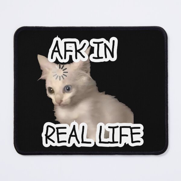 Item preview, AFK In Real Life Funny Gamer Cat Meme Gaming T-Shirt designed and sold by Maviartig.