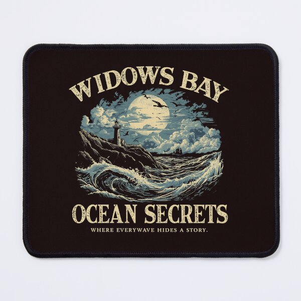 Item preview, Widows Bay Ocean Secrets Vintage Lighthouse T-Shirt | Moonlit Ocean Waves Nautical Retro Maritime Graphic Design designed and sold by Vvmd.